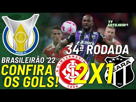 [Série A '22] 34ª Rodada | Internacional 2 X 1 Ceará SC | Gols! | TV ARTILHEIRO