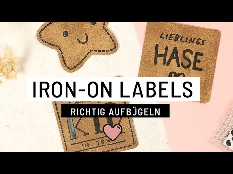 HOW TO: Iron-on Kunstleder Labels aufbügeln