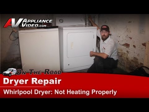 Whirlpool Dryer Repair - Does Not Heat Properly - Gas Coils
