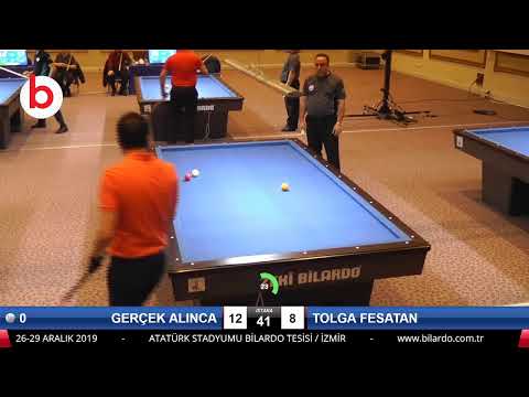 GERÇEK ALINCA & TOLGA FESATAN Bilardo Maçı - 2020 TK 1.ETAP ANTALYA-3.ÖN ELEME