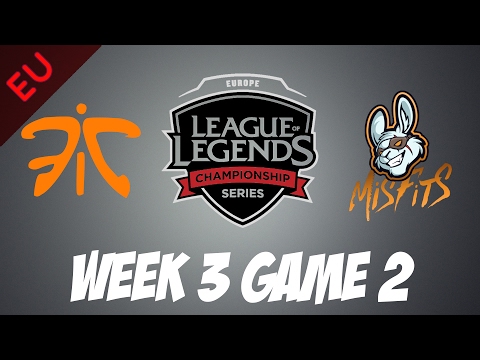 Fnatic vs Misfits| Game 2 | HIGHLIGHTS | EU LCS W3D1 2017 Spring split