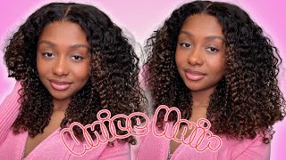 *NEW* Viral Chestnut Brown Glueless Curly Finger Coil Wig Install 💗| Ft. UNice Hair