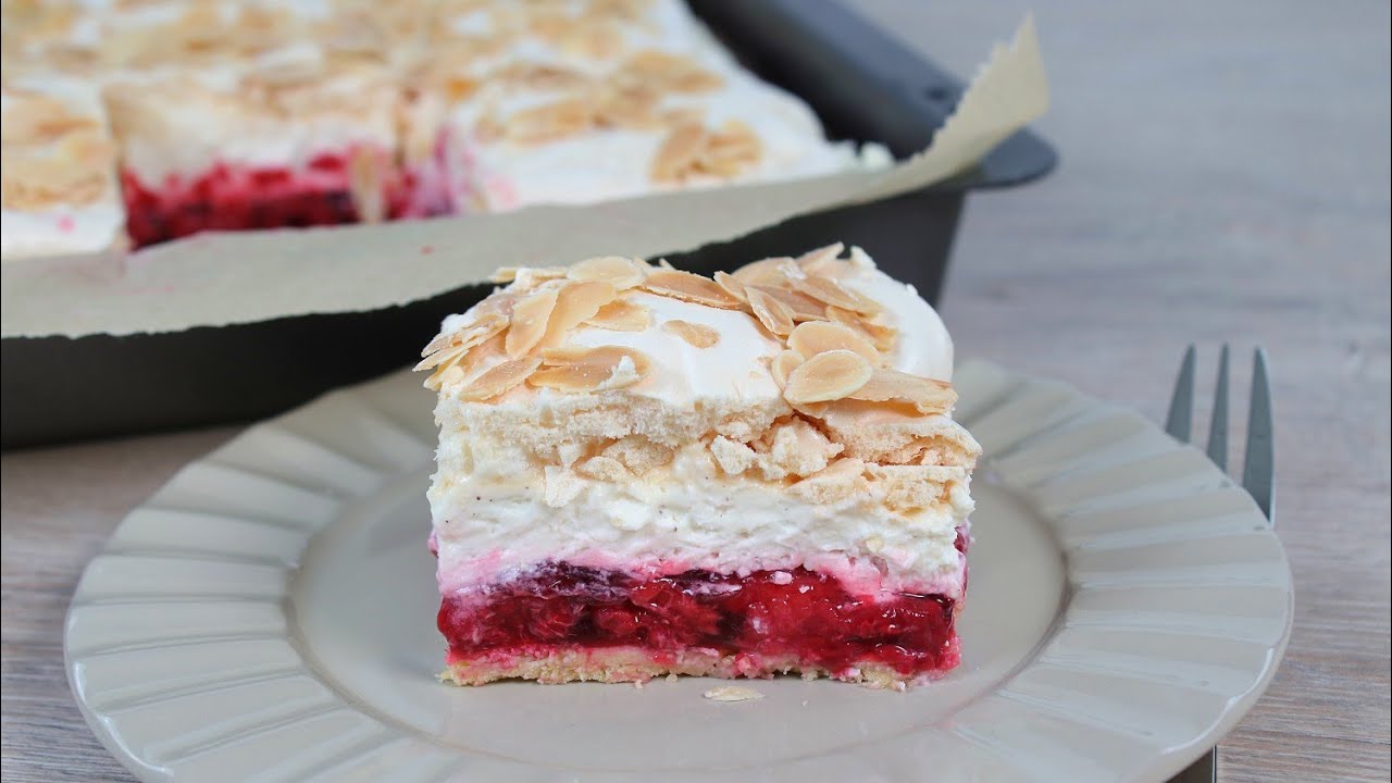 Philadelphia torte mit Himbeeren, unglaublich lecker - Einfache Rezepte