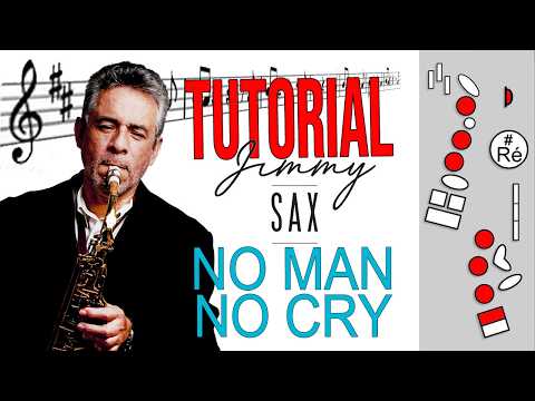 TUTORIAL NO MAN NO CRY - Jimmy Sax (Position of fingers for Saxophone Alto).