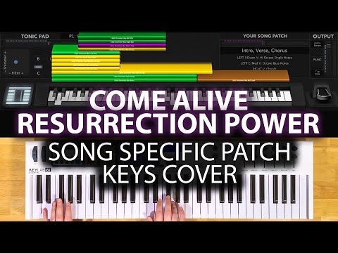 Come Alive (Resurrection Power) MainStage patch keyboard cover- The Belonging Co
