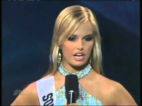 Miss Teen USA 2007 - South Carolina answers a question