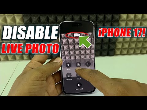 how to permanently disable live photo on iphone 17/17 pro max?