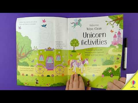 Книга Wipe-Clean Unicorn Activities video 1