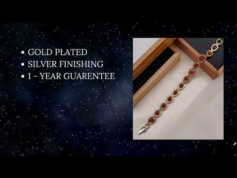 Brass gold plated rudraksha bracelet, for religion bracelets