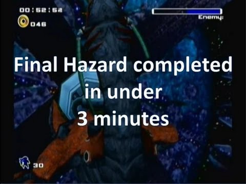 sonic adventure 2 battle final boss fight in under 3 minutes!!