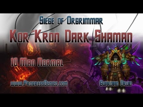 Progress Denied vs Kor'kron Dark Shaman Normal - Guardian Tank PoV