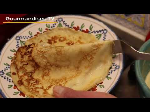 Light vanilla and cognac crepes