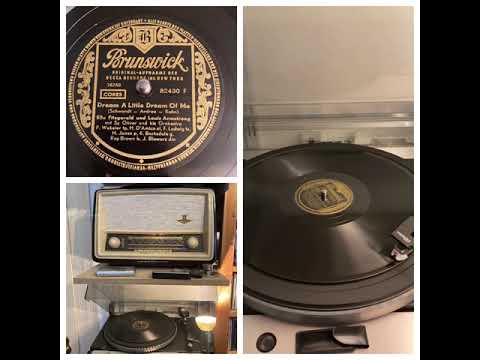 Ella Fitzgerald & Louis Armstrong: Dream a Little Dream of me, 1956 (Brunswick 82430 F)