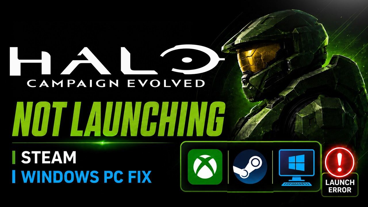 Halo Campaign Evolved Not Launching/Crashing/Not Loading/Freezing/Black Screen PC Steam FIX🎮🔥