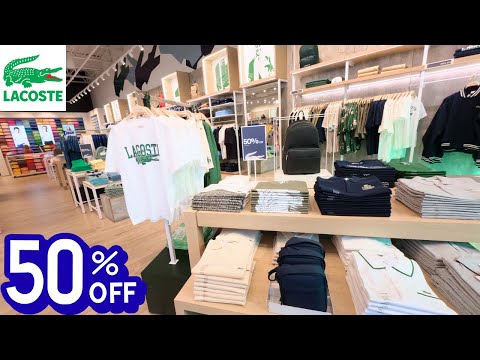 LACOSTE OUTLET 50% OFF STOREWIDE SALE! | Orlando Premium Outlets International Drive Walkthrough 🐊