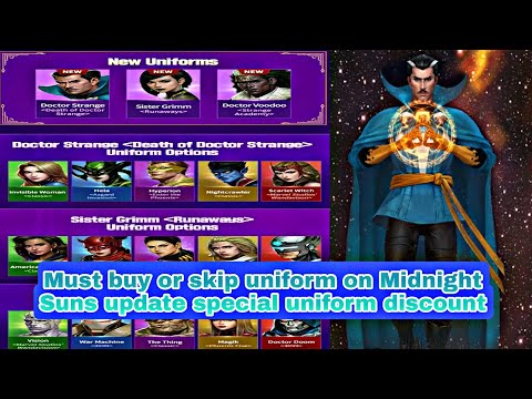 Must buy or skip uniform on Midnight Suns update special uniforms discount - Marvel Future Fight