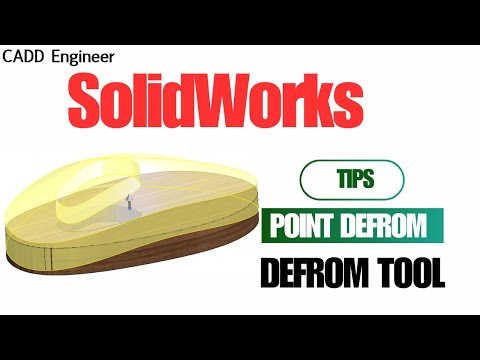 Point Deform in SolidWorks | Deform Tool Explained with Practical Example #caddengineer