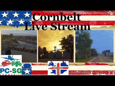 Farming Simulator 17 Live Stream on Cornbelt with Johnny Vee and PC-SG Members