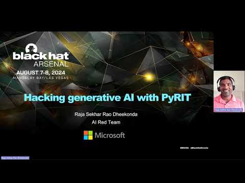 Hacking generative AI with PyRIT | Black Hat Arsenal USA 2024