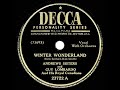 1946 Andrews Sisters & Guy Lombardo - Winter Wonderland - The78Prof 1946 Andrews Sisters & Guy Lombardo - Winter Wonderland