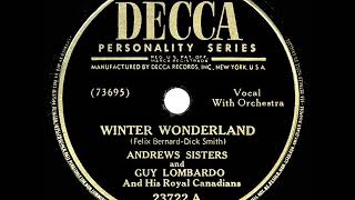 1946 Andrews Sisters &amp; Guy Lombardo - Winter Wonderland