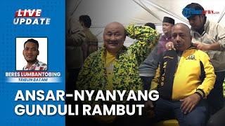 Rayakan Perolehan Suara Tertinggi Pilkada Kepri, Tim Pemenangan Ansar-Nyanyang Cukur Rambut Kepala