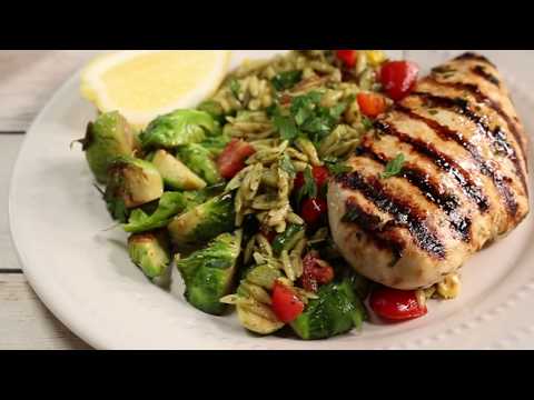 How to Make Grilled Chicken Pesto Orrzo Salad