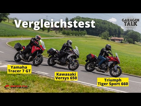 Yamaha Tracer 7 GT vs. Triumph Tiger Sport 660 vs. Kawasaki Versys 650 - günstig, aber auch gut?