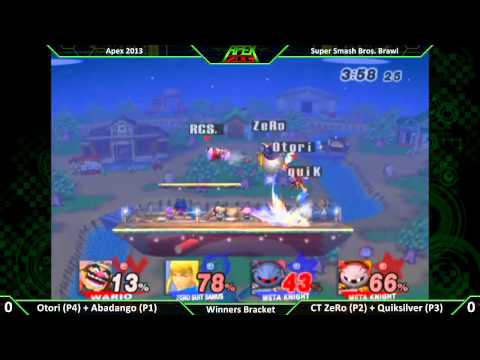 Apex 2013 - Otori + Abadango vs CT ZeRo + Quiksilver - SSBB
