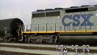 CSX 320 in St. Thomas on the CASO. November 10, 1993