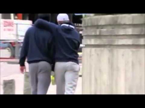 Varly and Mikhail Biryukov walking in Stockholm at 2012 WC