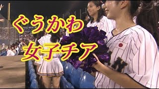 野球U18壮行試合でぐうかわチアガールが見つかる