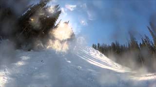 preview picture of video 'Crested Butte Rambo Epic Wipeout Slide 031414'