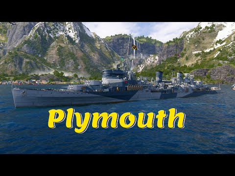 Meet The Plymouth! Tier 7 British Cruiser (World of Warships Legends)