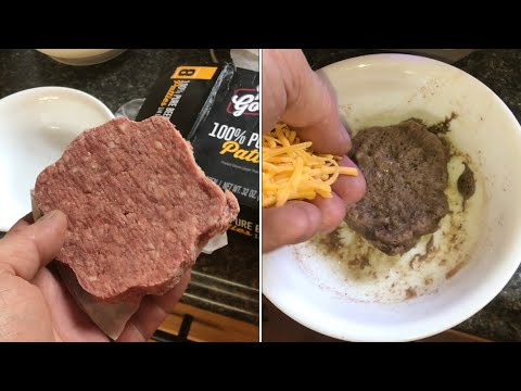 “easiest way” to cook a hamburger in the MICROWAVE
