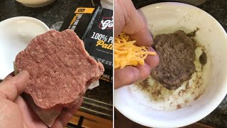 “easiest way” to cook a hamburger in the MICROWAVE
