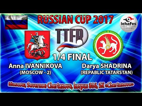 КУБОК РОССИИ-2017 1/4 ФИНАЛА Анна ИВАННИКОВА (R:1124) - Дарья ШАДРИНА (R:1269)