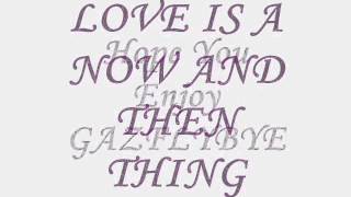 Anthony Newly - Love is a now and then thing