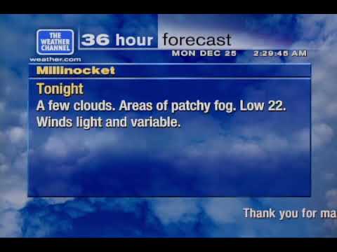 Twelfth Night of Christmas 2023 - Millinocket, ME WeatherStar XL v2