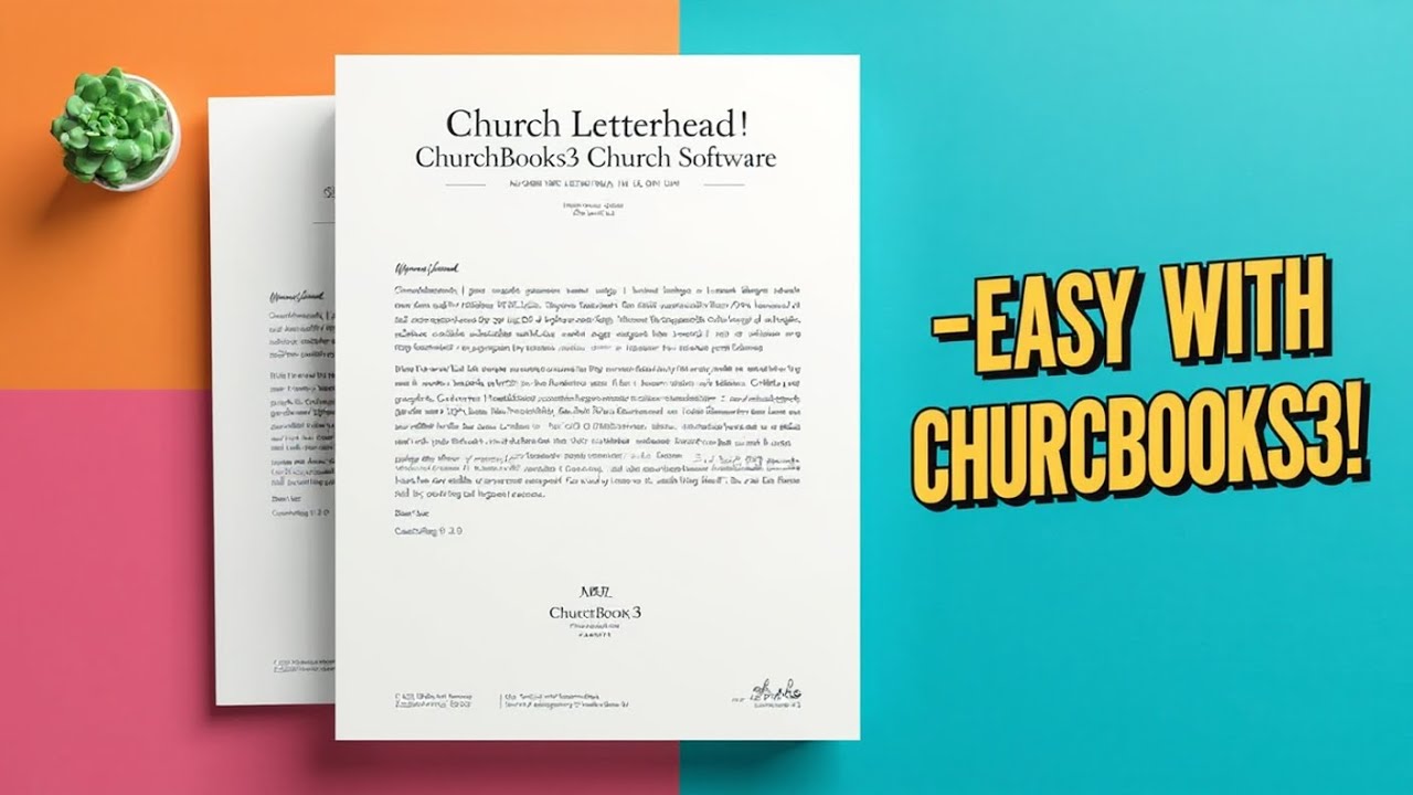 Church Letterhead | Amazingly Easy With ChurchBooks3 Church Software