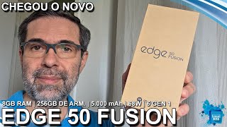 CHEGOU O MOTOROLA EDGE 50 FUSION - 8 GB RAM | 256 GB ARM. | 68W | 6 GEN 1
