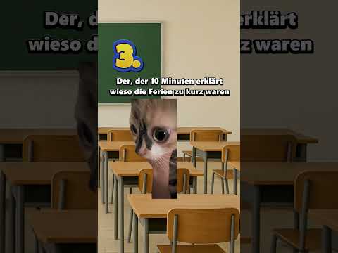 7 Arten von Schülern😂 (Nach den Ferien) Part 4 #katzenvideos #katze #lustig #shorts #schule