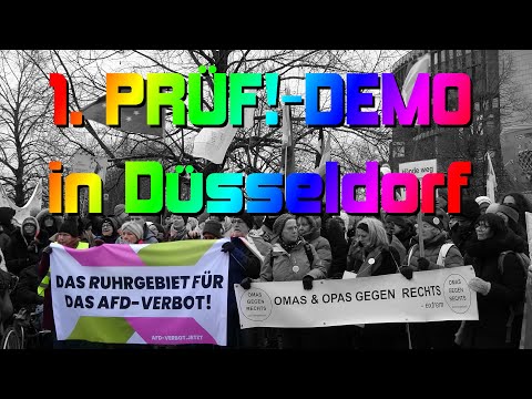 PRÜF-Demo trotz Frost: 2.600 Menschen fordern Prüfung rechtsextremer Parteien in Düsseldorf