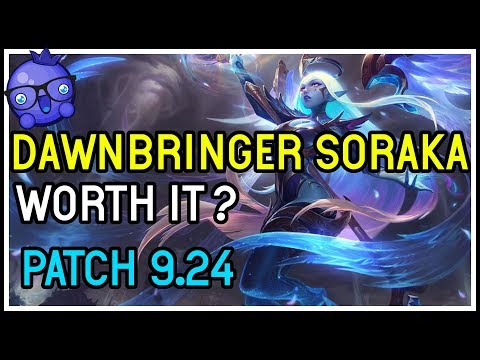 NEW Dawnbringer Soraka Skin - Diamond Gameplay