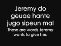 Jeremy's really good words (with lyrics) 