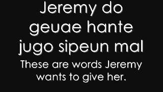 Jeremy's really good words (with lyrics)