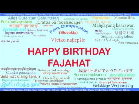 Fajahat   Languages Idiomas - Happy Birthday