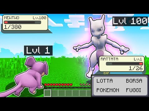 HO BATTUTO MEWTWO lvl 100 con RATTATA lvl 1 sulla PIXELMON di MINECRAFT ITA