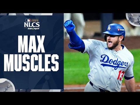 Max Muncy is FIRED UP after his 14th career Postseason home run! (Most in Dodgers history 😳)