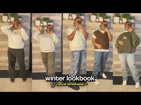 winter 2021 outfit lookbook - casual / streetwear.